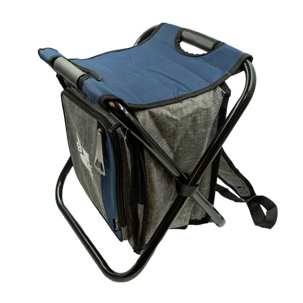 Backpack Cooler Chair U-State Logo Gray Navy